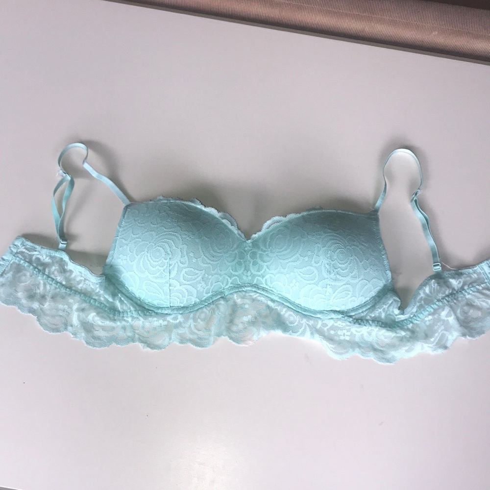 Teal festival lace bralette 36 C